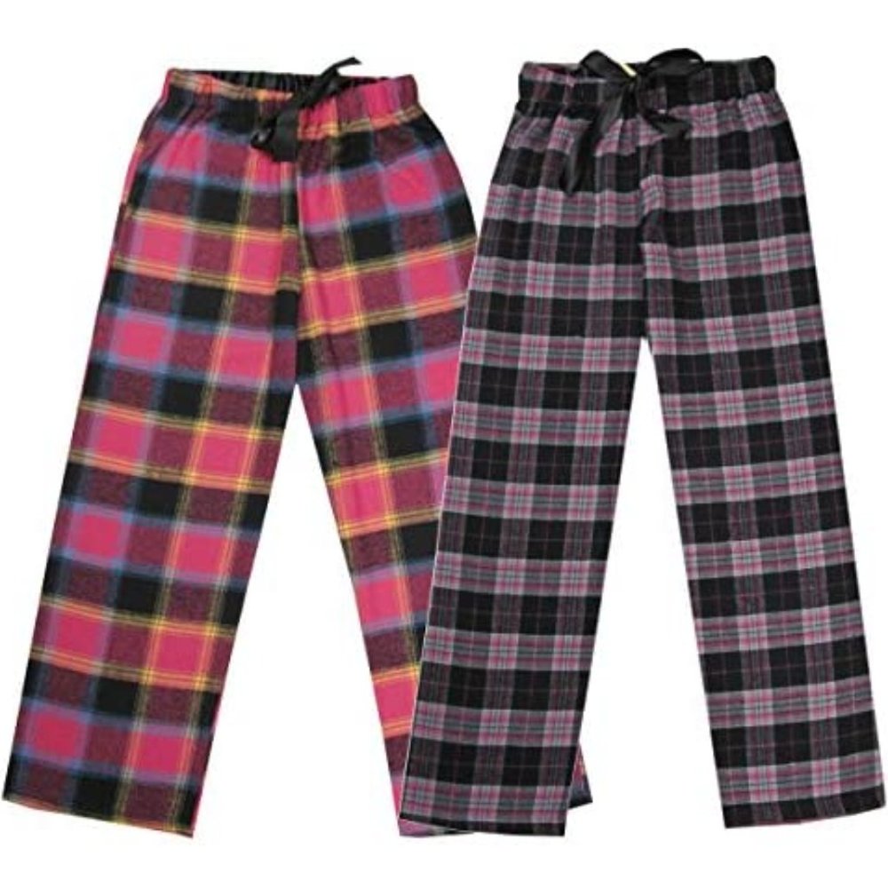 2pack Women's Super Soft Flannel Plaid Pajama